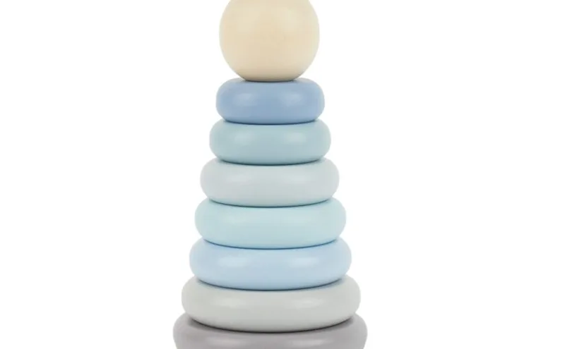 Bieco Ξύλινο Παιχνίδι Στοίβαξης Blue Grey