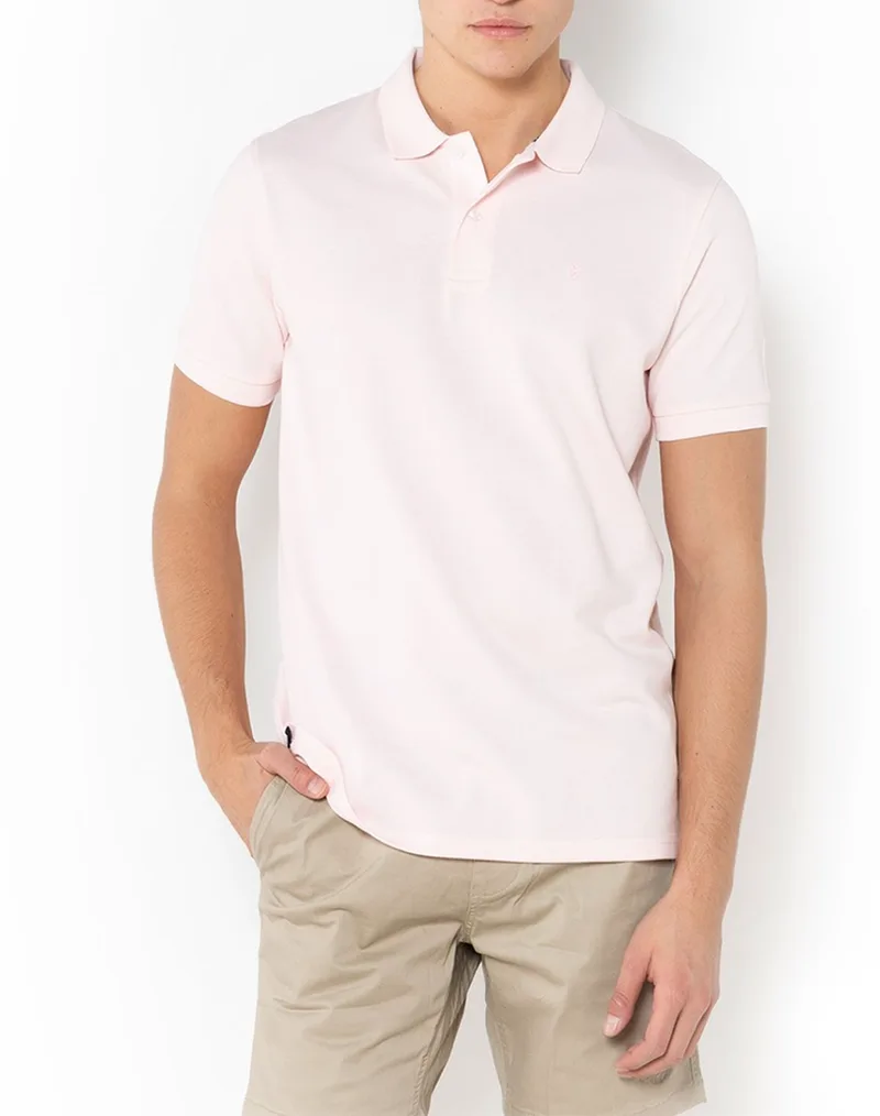 THE BOSTONIANS ΜΠΛΟΥΖΑ POLO PIQUE REGULAR FIT 3PS0001-PINK LightPink