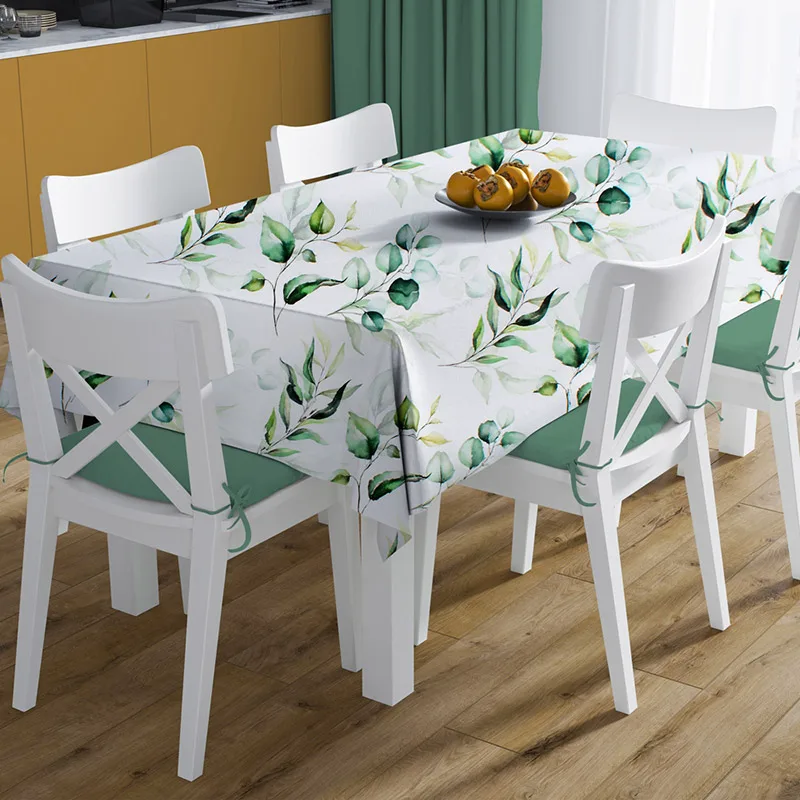 Αλέκιαστο Τραπεζομάντηλο 140X220 + Τραβέρσα Dimcol Green Leaves 462 (140x220)