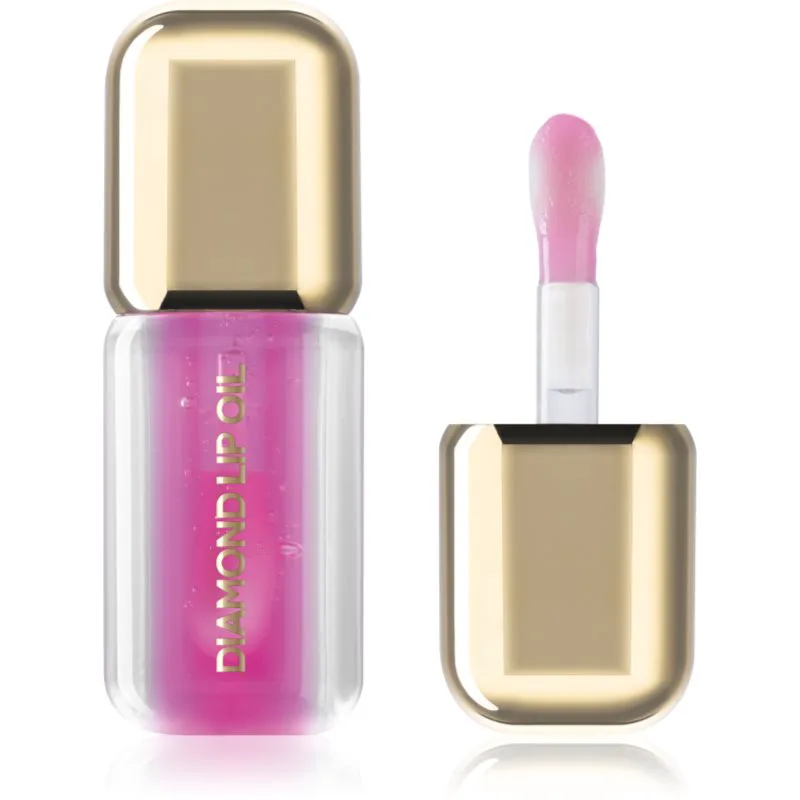 Dermacol Diamond Lip Oil λάδι με χρώμα για τα χείλη για αύξηση του αποτελέσματος απόχρωση 02 Hot Kiss 4 ml