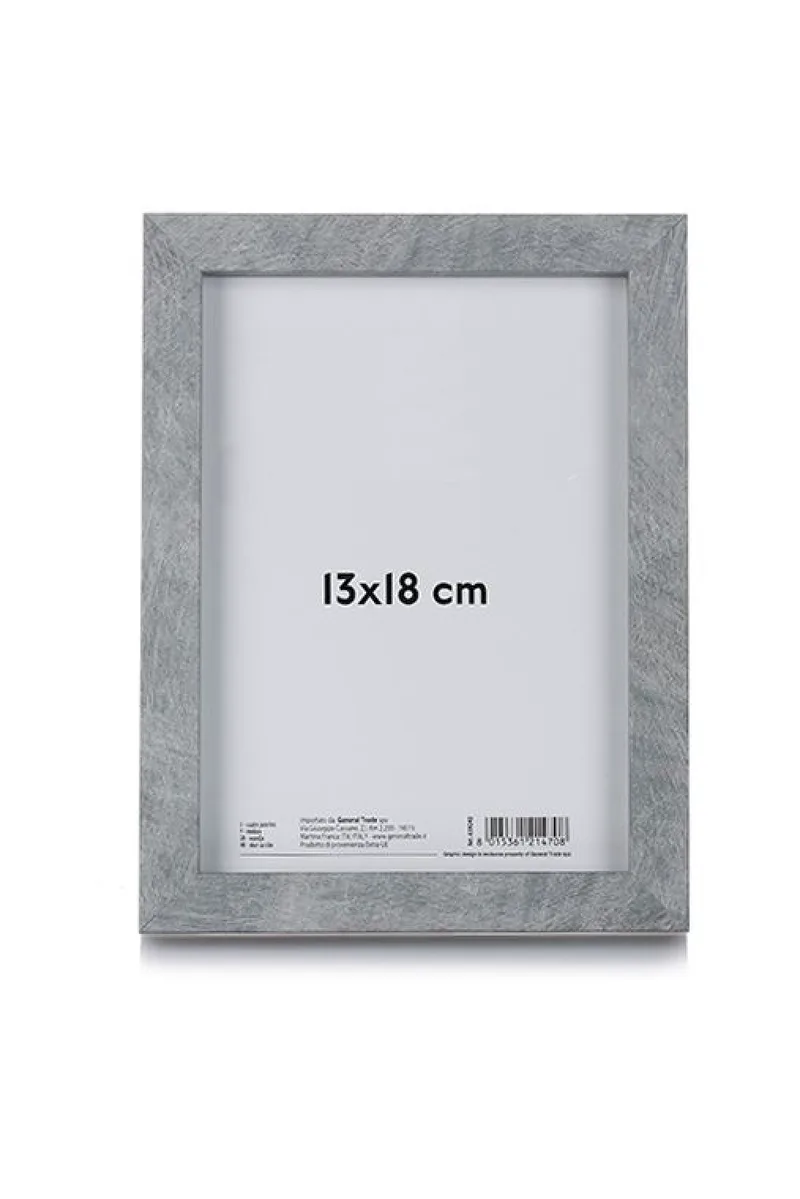 Κορνίζα Από Ρητίνη 18cm 13x0x18cm Γκρί GTR