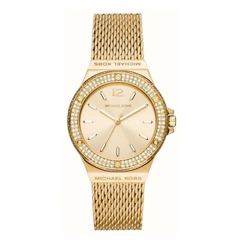 MICHAEL KORS Lennox Χρυσό Stainless Steel Mesh Bracelet MK7335