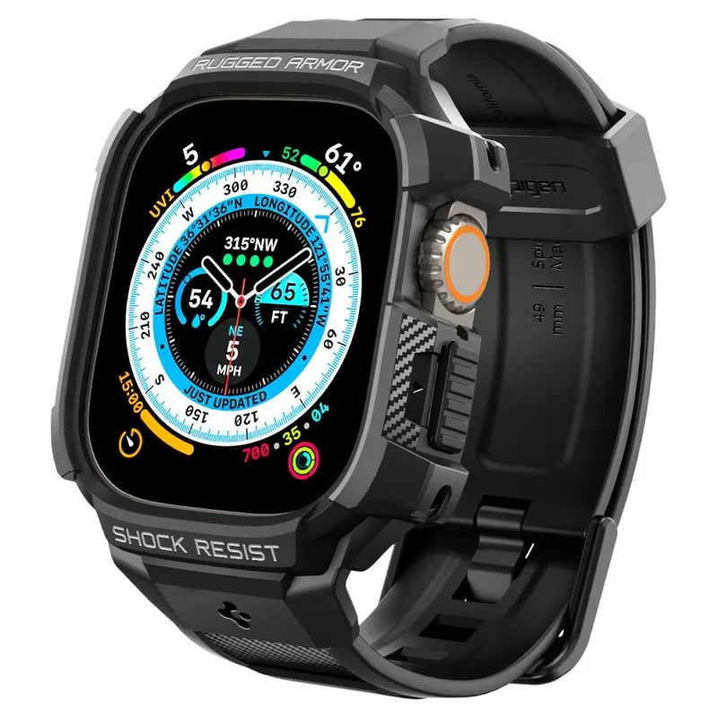 Spigen Rugged Armor Pro Θήκη Apple Watch Ultra 3 / Ultra 2 / Ultra 1 49mm - Black (ACS05460)