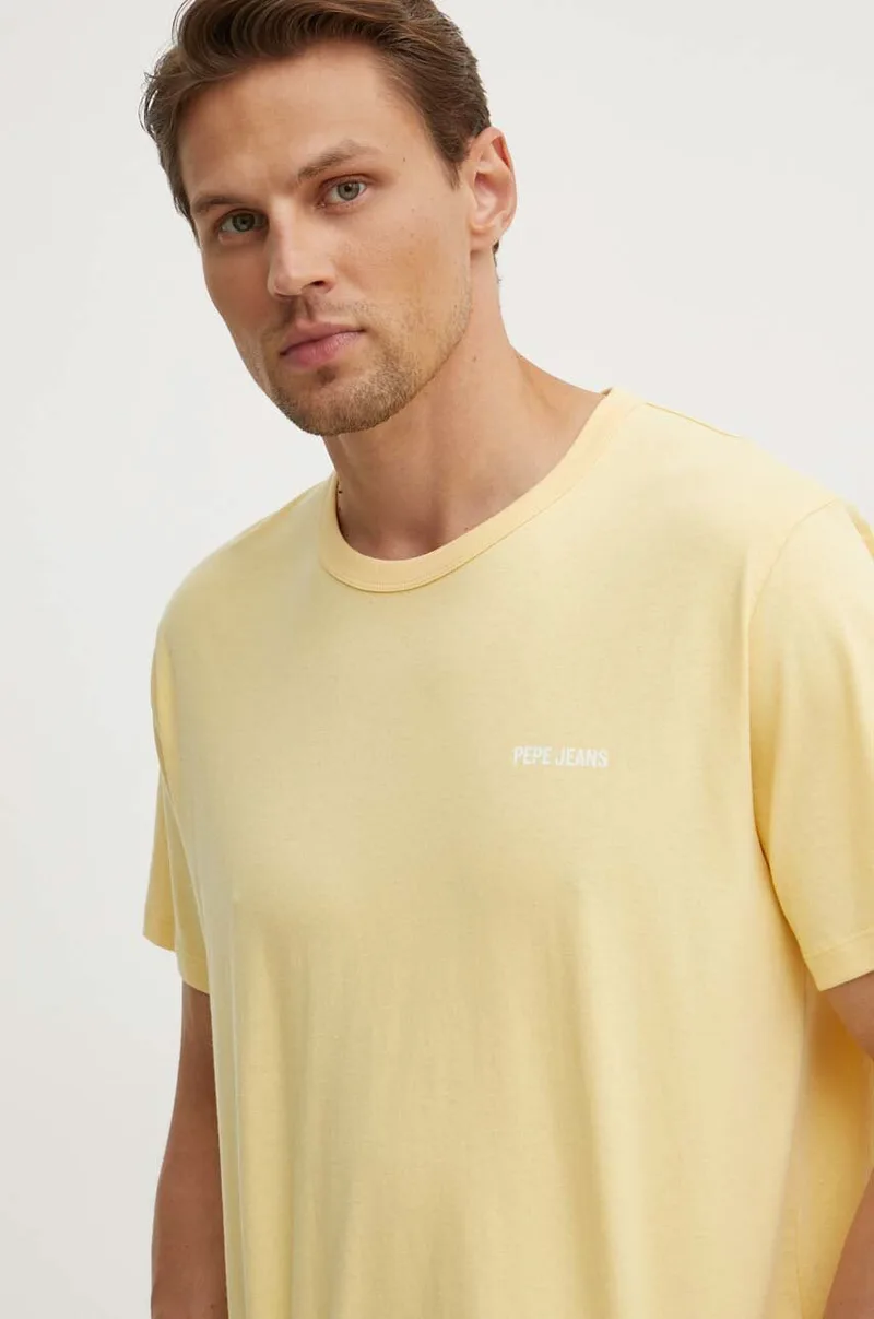 Βαμβακερό μπλουζάκι Pepe Jeans AARON