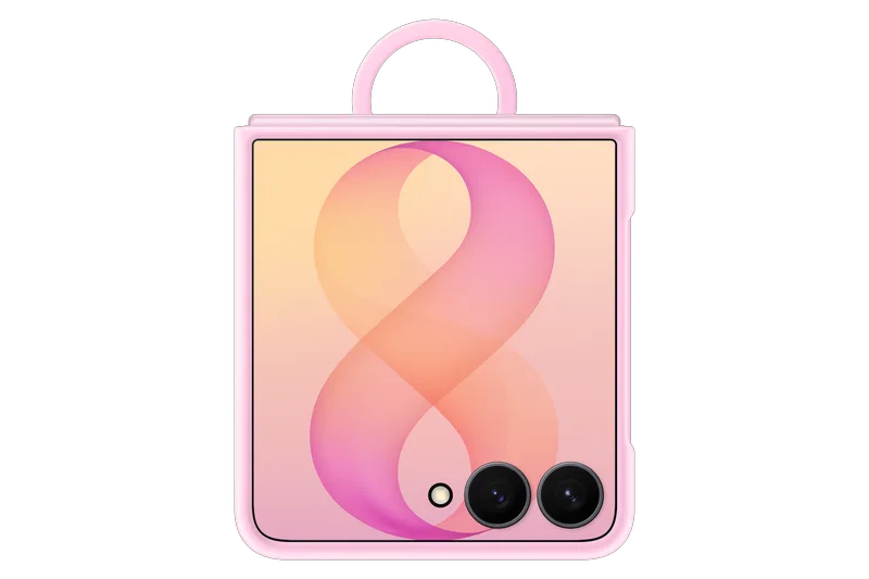 Samsung Galaxy Z Flip8 Silicone Ring Magnet Case - Ροζ