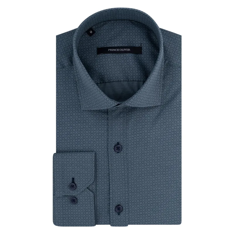 Πουκάμισο Πράσινο Με Μικροσχέδιο (Modern Fit)