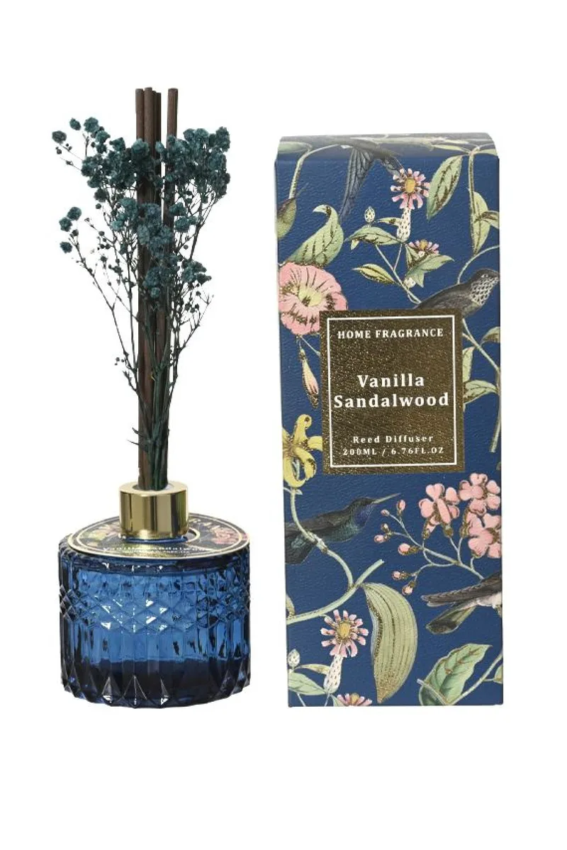 Αρωματικο Χωρου Με Στικ Και Αρωμα Βανιλια & Sandalwood 200Ml 8.3x8.3x8.5cm Μονόχρωμο Kaeming