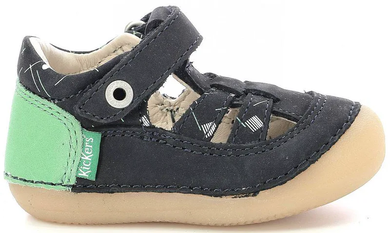 ΠΑΠΟΥΤΣΟΠΕΔΙΛΑ KICKERS SUSHY 895232 ΣΚΟΥΡΟ ΜΠΛΕ/ΠΡΑΣΙΝΟ (EU:19)