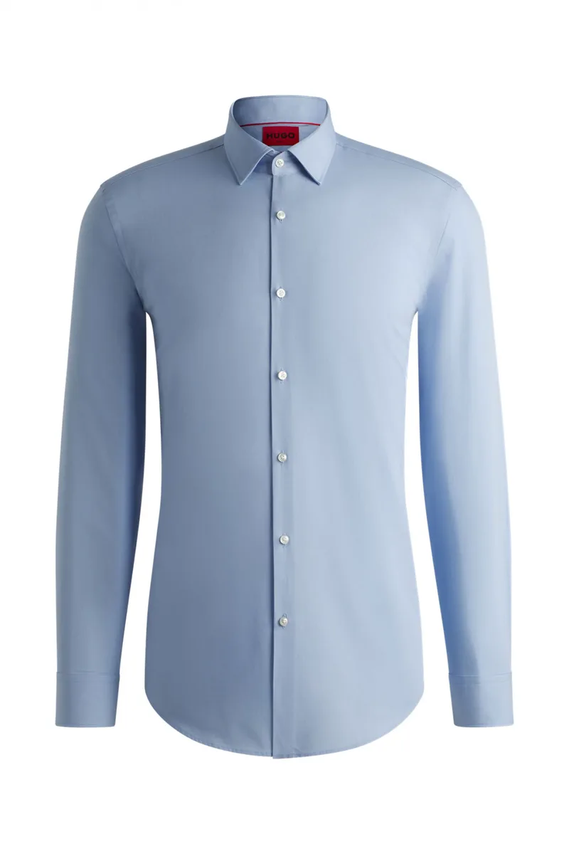 HUGO ΠΟΥΚΑΜΙΣΟ SLIM FIT EASY IRON C-JENNO ΣΙΕΛ