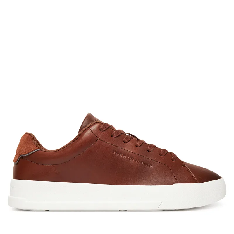 Αθλητικά Tommy Hilfiger Th Court Core Cognac FM0FM05729 Καφέ