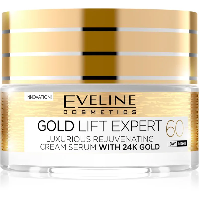 Eveline Cosmetics Χρυσό Lift Expert κρέμα ημέρας και νύχτας 60+ με αναζωογονητικά αποτέλεσματα 50 ml