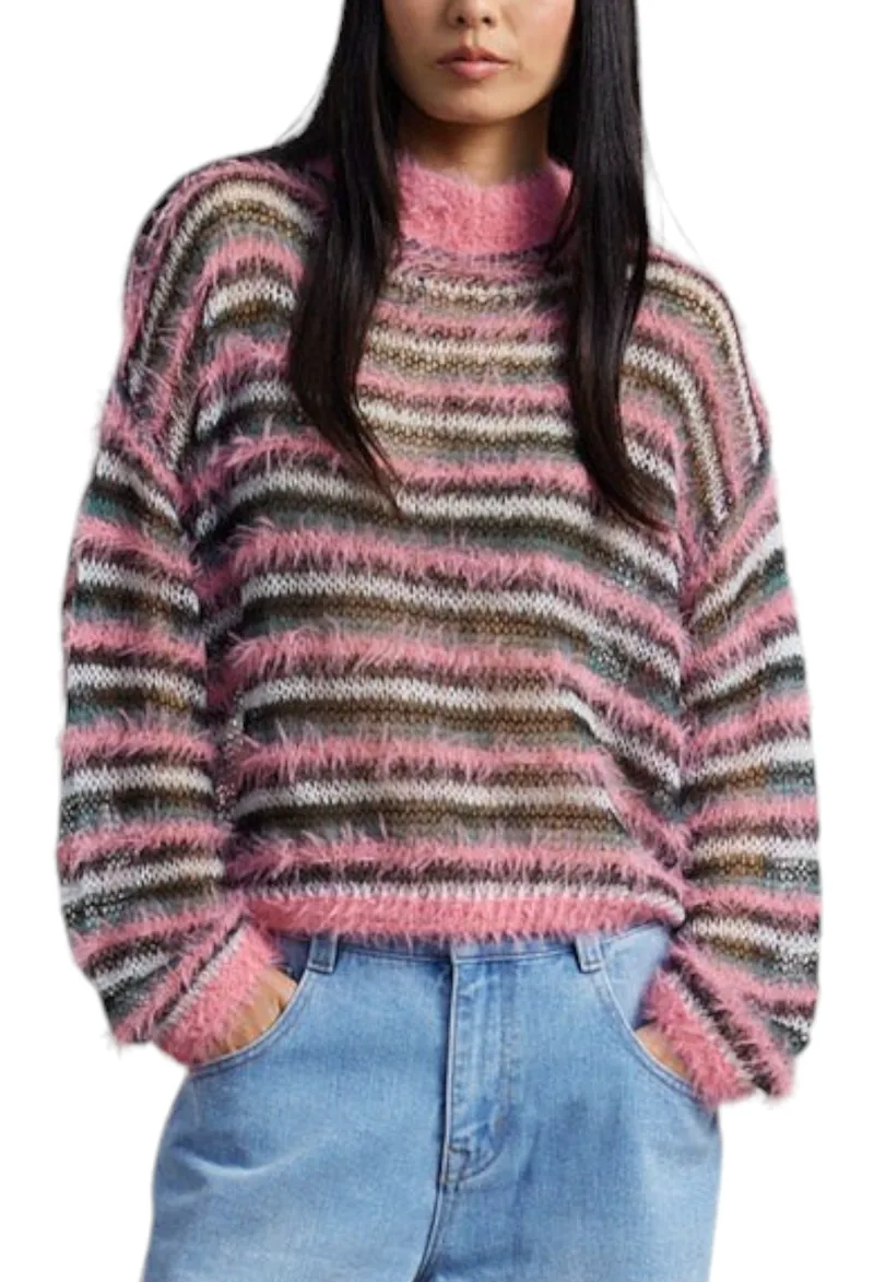 Πουλόβερ 24 Colours Ριγέ 41154-Striped Γυναικείο