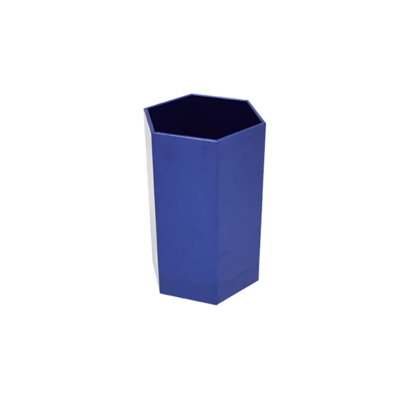 Metron Μολυβοθήκη Πλαστική Πολύγωνη 7x11cm Μεταλλικό Μπλε 094039