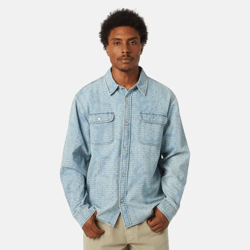 Huf Ceremony Denim Ανδρικό Πουκάμισο (9000238724_3215)