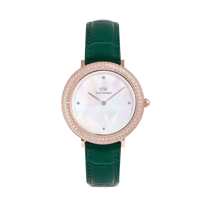 Ρολόι Daniel Wellington Crystalline Bezel 32 DW00100826 Ροζ χρυσό
