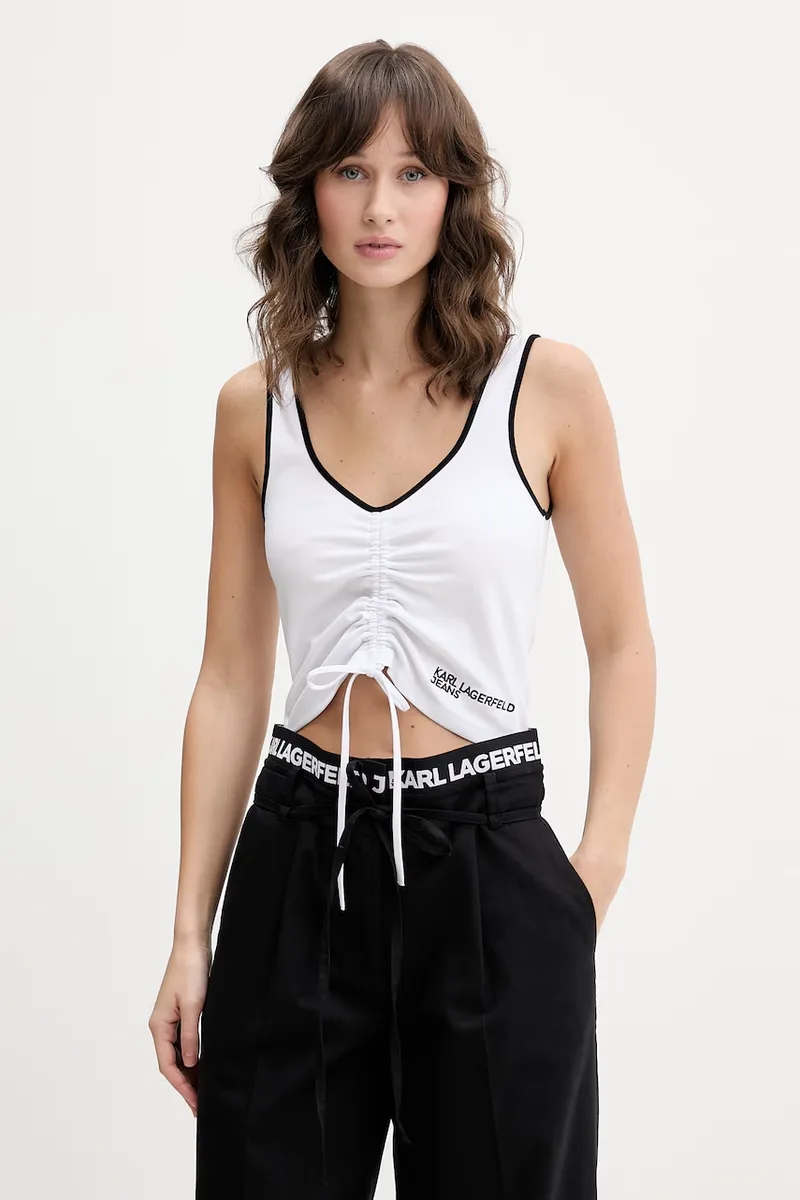 Karl Lagerfeld Jeans crop top γυναικείο
