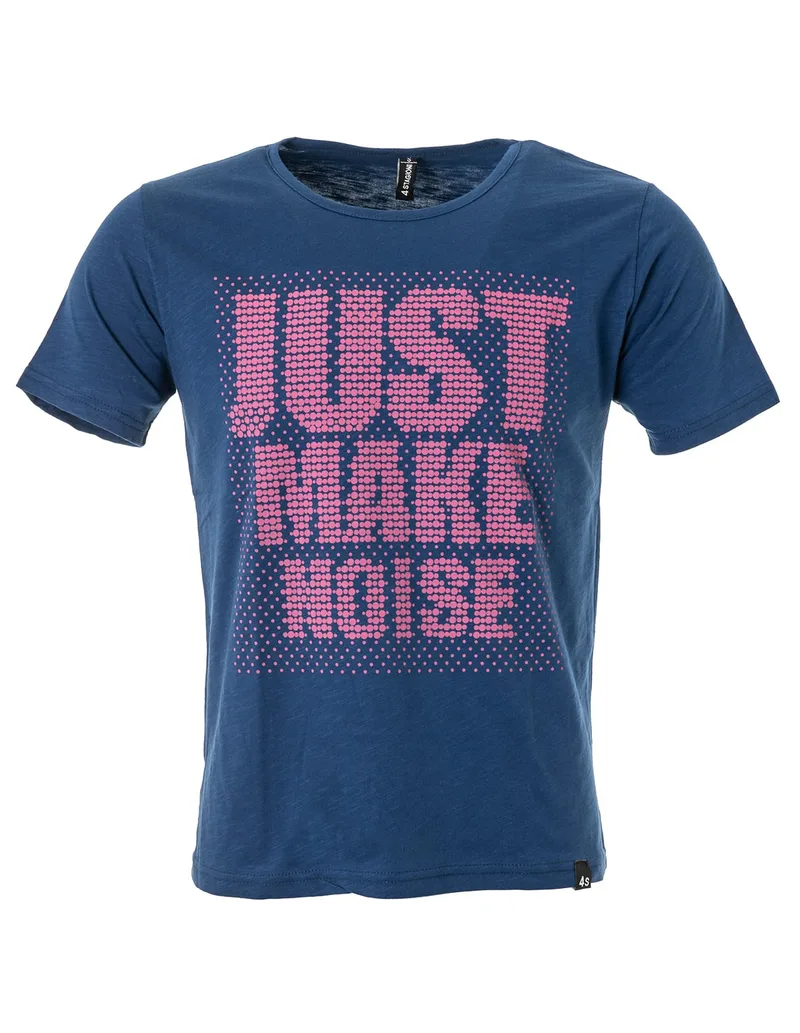 T-shirt με στάμπα σε μπλε χρώμα