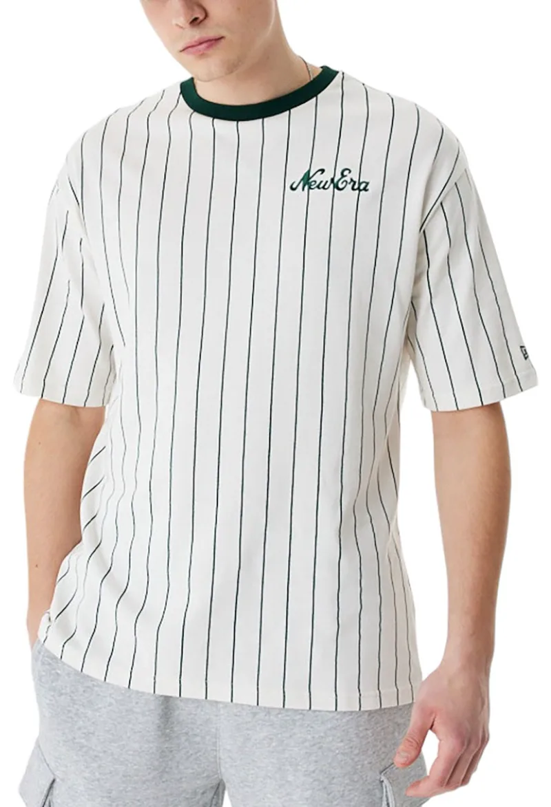 Μπλούζα Κοντομάνικη New Era N Pinstripe Os Tee 60424408-110 Ανδρικό