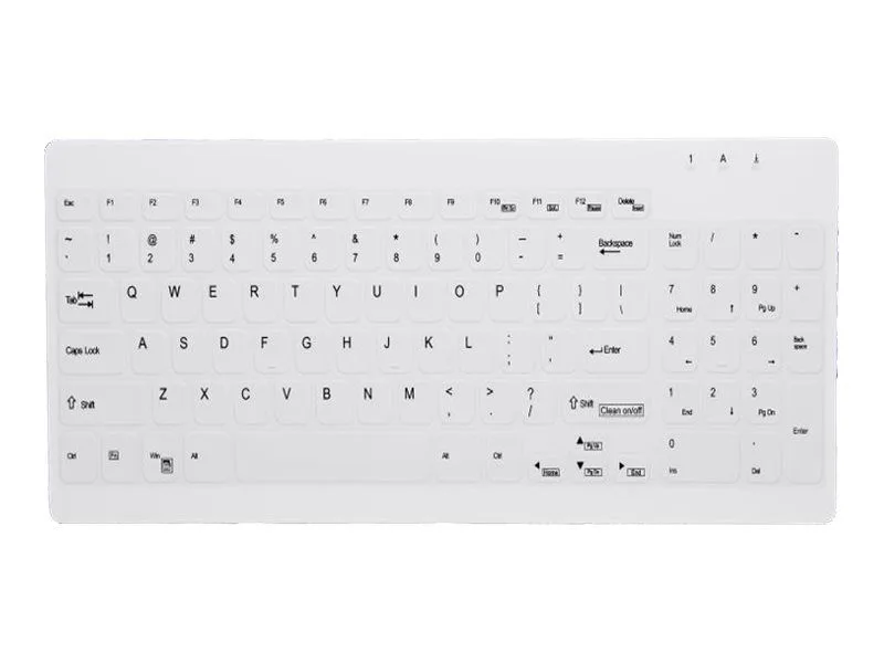 CHERRY AKTIVE KEY Hygiene Compact Ultraflat Keyboard with Nu