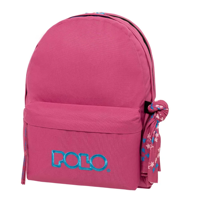 Σακίδιο Πλάτης Polo Original (2025 ) Double Scarf Fuchia Cyan Logo 901235_4456