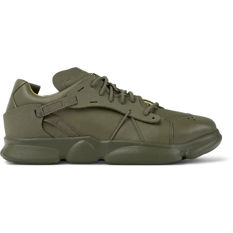 CAMPER Karst - Sneakers Για Ανδρικα - Πράσινο, Μέγεθος 39, Smooth leather/Cotton fabric