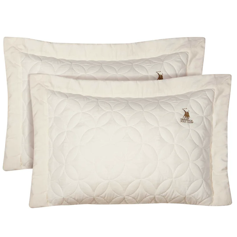 Σετ Μαξιλαροθήκες 2 Τεμαχίων Greenwich Polo 2358 Ecru 50x70