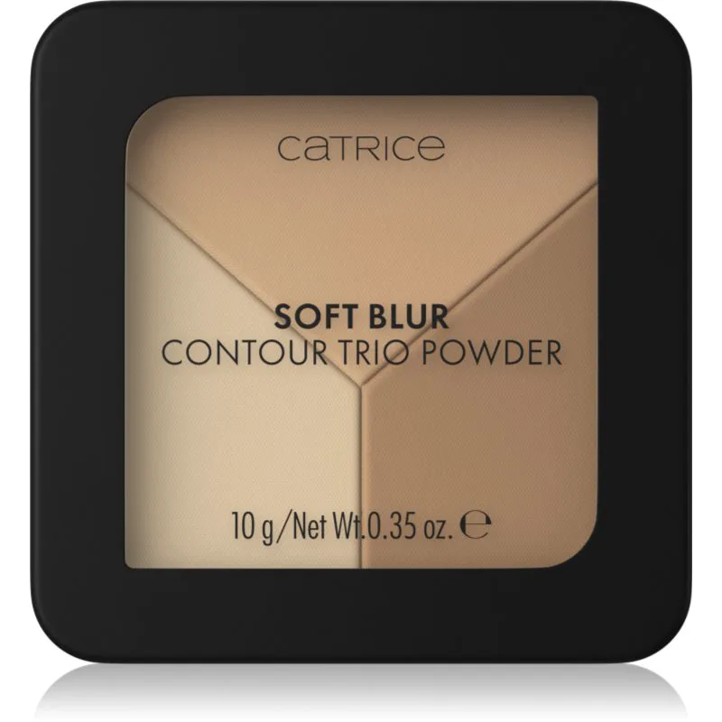 Catrice Soft Blur Contour Trio Powder μικρή παλέτα περιγράμματος με ματ αποτελέσματα απόχρωση 10 γρ