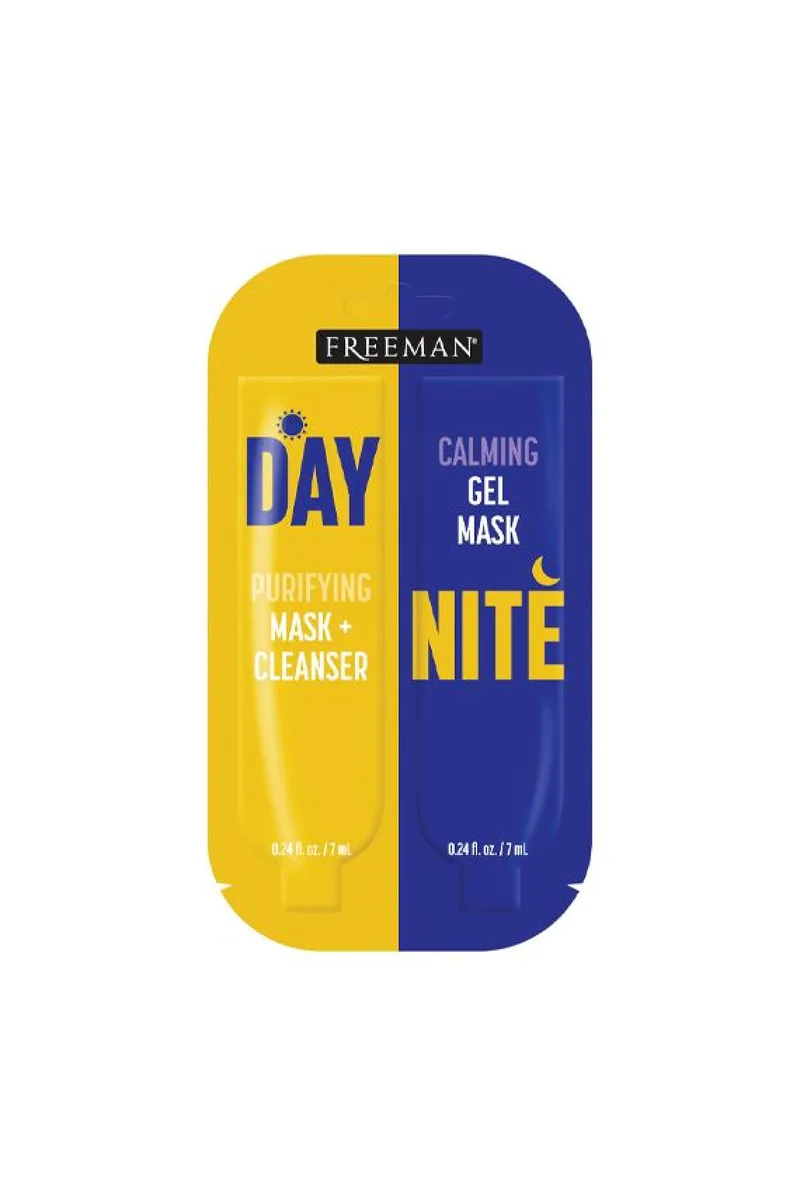 Μασκα Προσωπου Διπλης Δρασης Day & Night Freeman Μονόχρωμο