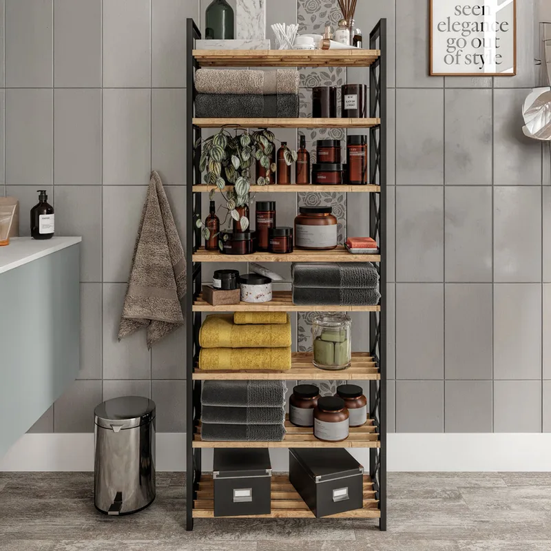 Ραφιέρα Πολλαπλών Χρήσεων Plastic Bathroom 8 282Ptr1160 (46x128x18 cm)