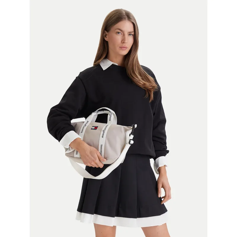 Τσάντα Tommy Jeans Tjw Ess Daily Mini Tote AW0AW18460 Μπεζ