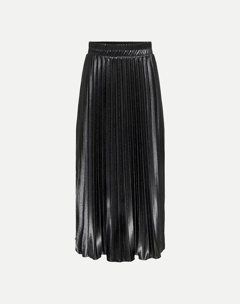 ONLY ONLLYON PLEATED SHINE SKIRT JRS NOOS 15330727-BLACK Black