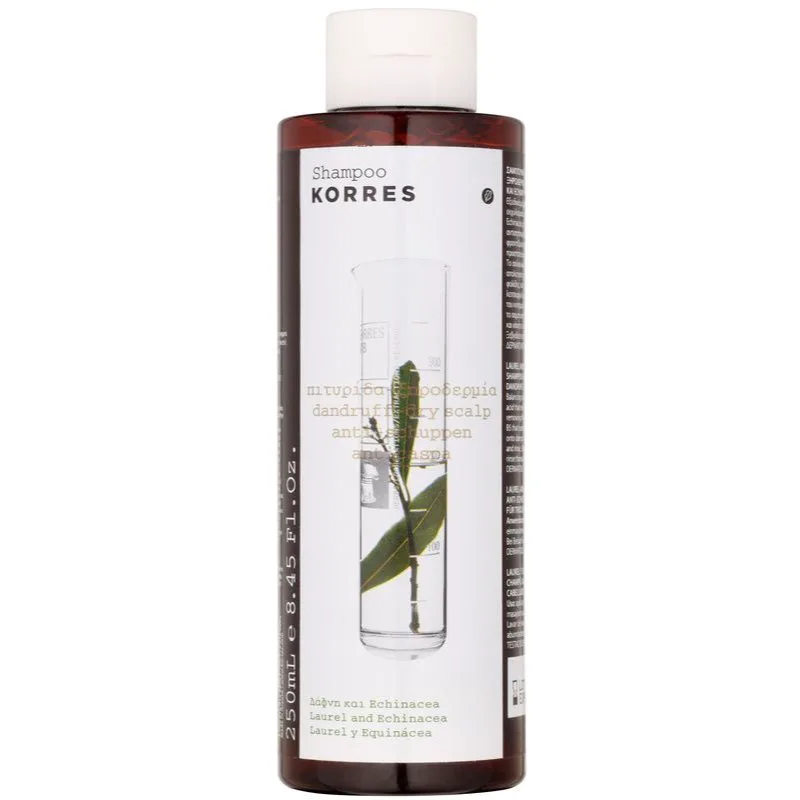 Korres Laurel & Echinacea σαμπουάν κατά της πιτυρίδας για ξηρό δέρμα 250 ml