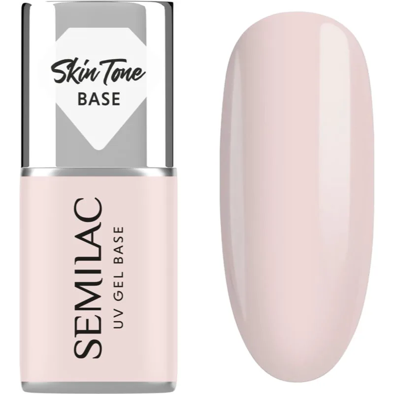 Semilac UV Gel Base Skin Tone Base βάση βερνίκι για τζελ νύχια απόχρωση Écru 7 ml