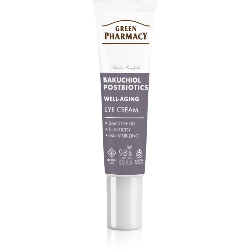 Green Pharmacy Bakuchiol & Postbiotics Eye Cream κρέμα ματιών ενάντια στα σημάδια της γήρανσης 15 ml