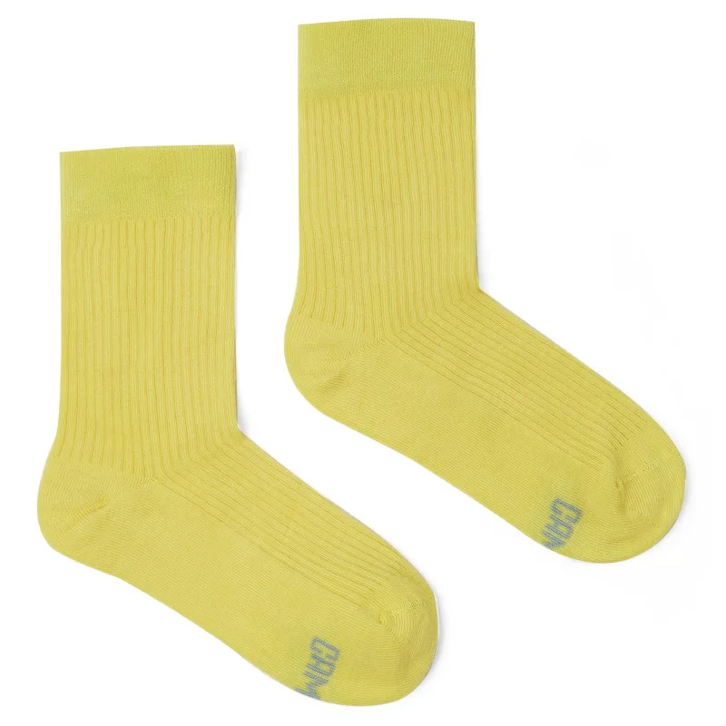 CAMPER Calma Socks - Unisex Κάλτσες - Κίτρινο, Μέγεθος S, Cotton fabric