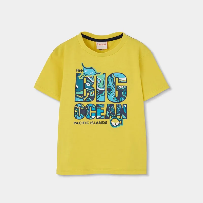 Μπλούζα μακό αγόρι Boboli-543068-1227-Yellow