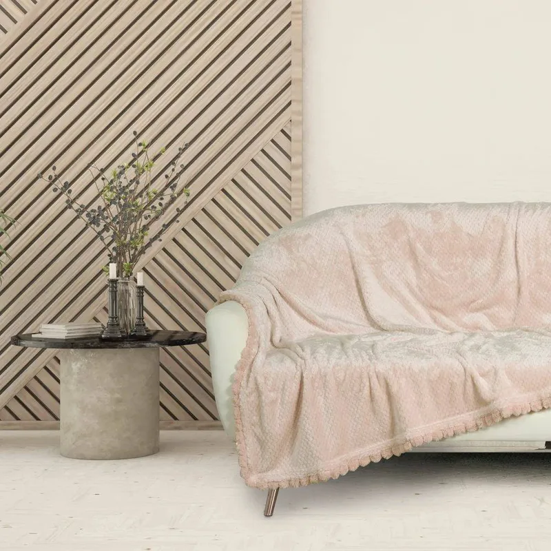 ΚΟΥΒΕΡΤΑ ΜΟΝΗ FLEECE DAS HOME 1185 ΡΟΖ 130Χ170CM