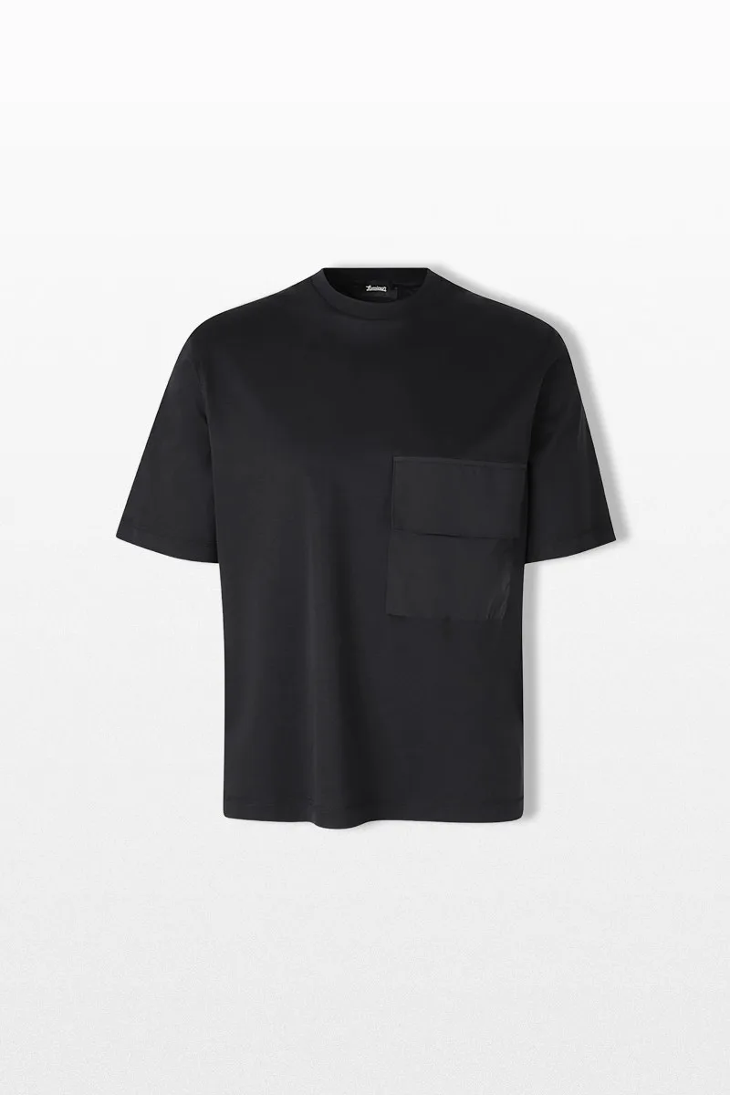 HERNO Ανδρικό Μαύρο Laminar Patch Pocket T-Shirt