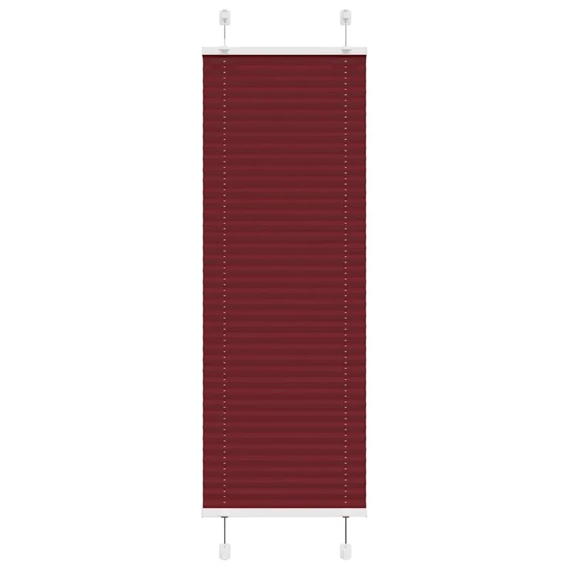 vidaXL Πλισέ Στόρι Μπορντό Κόκκινο 50x150 εκ. Πλάτος Υφάσματος 49,4 εκ. Πολυεστέρας