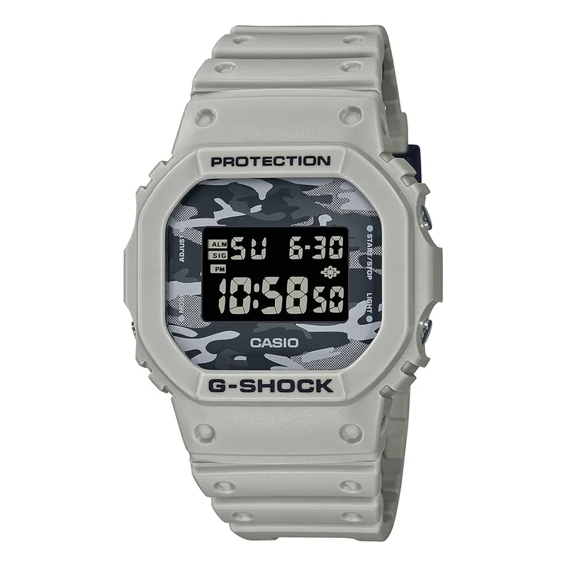 CASIO G-Shock Camo Utility Series Grey Rubber Strap DW-5600CA-8ER