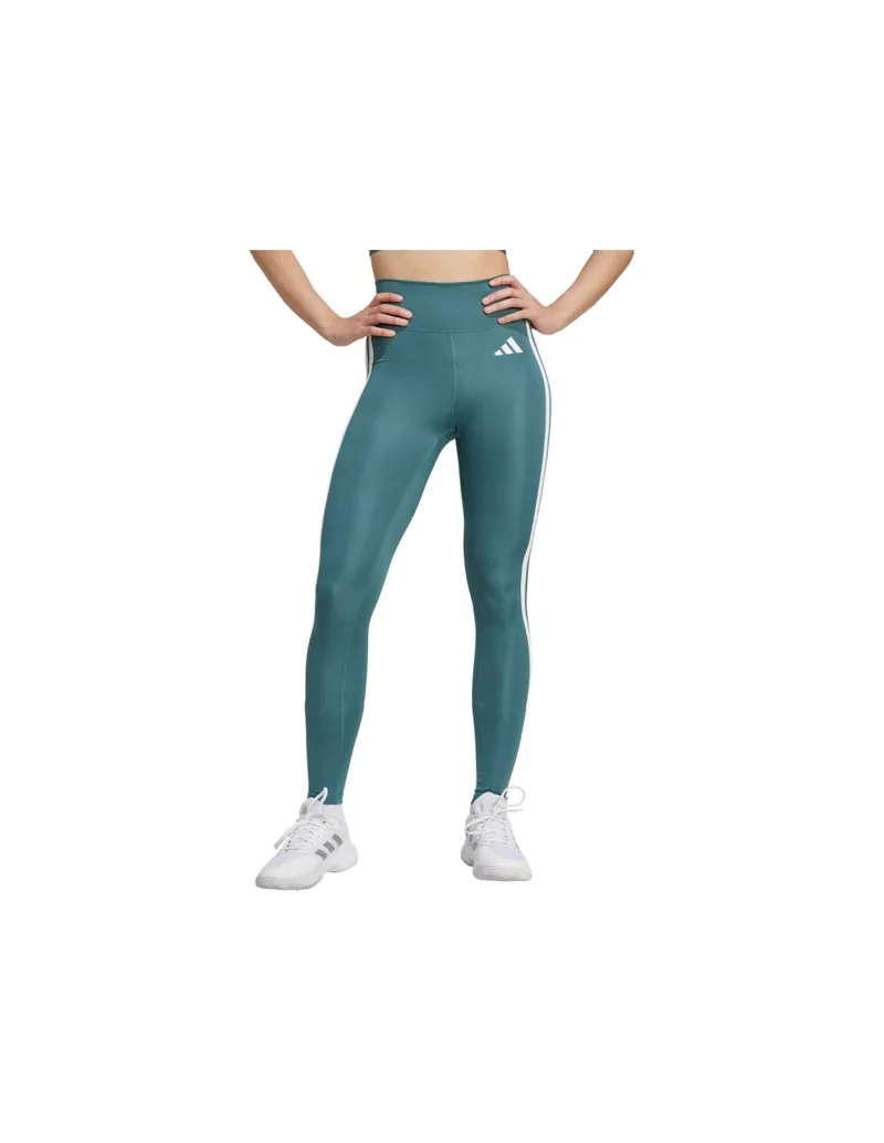 Adidas Optime Essentials 3Stripes 78 Women's Leggings Green JY2152