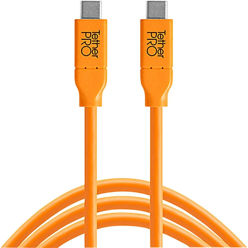 Tether Tools USB-C προς USB-C Καλώδιο 4,60m - Πορτοκαλί