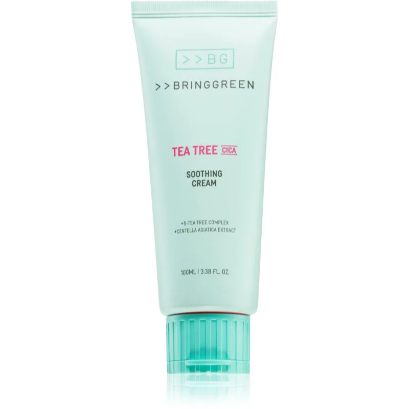 BRINGGREEN Tea Tree Cica Soothing Cream Plus Κρέμα εντατικής φροντίδας με καταπραϋντική δράση 100 ml