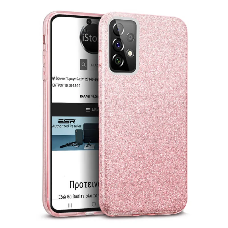 Hybrid Strass Ροζ Case Samsung Galaxy A53 5G