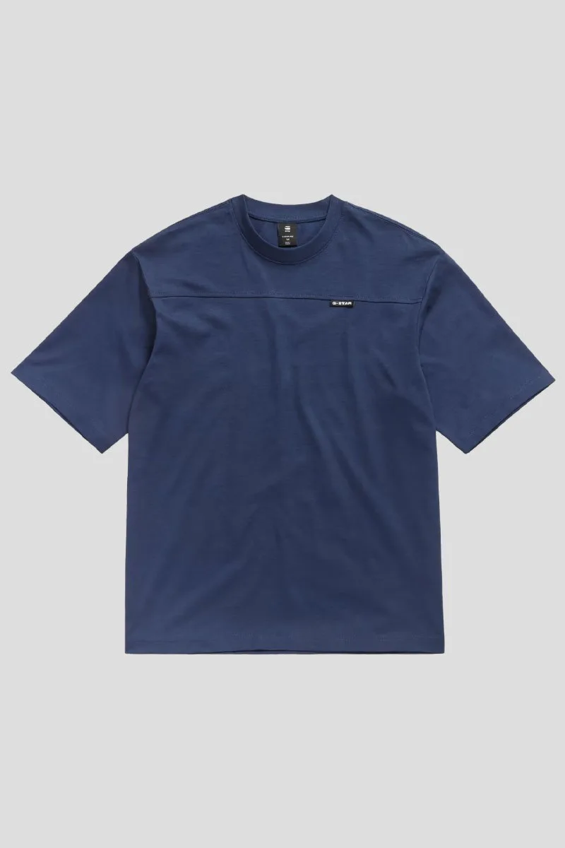 G-STAR Ανδρικό Μπλε Oversized T-Shirt Boxy Base 2.0 In Blue