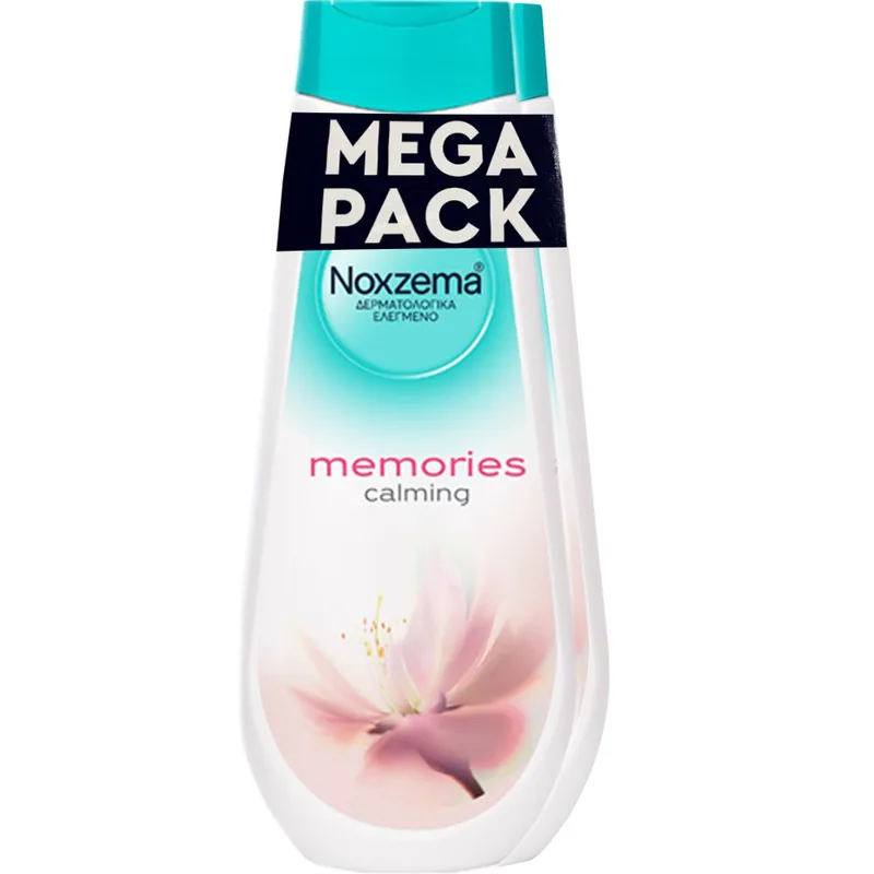 Noxzema Promo Memories Calming Showergel Ενυδατικό Αφρόλουτρο με Εκχύλισμα Γιασεμιού για Αίσθηση Χαλάρωσης 1,5Lt (2x750ml)