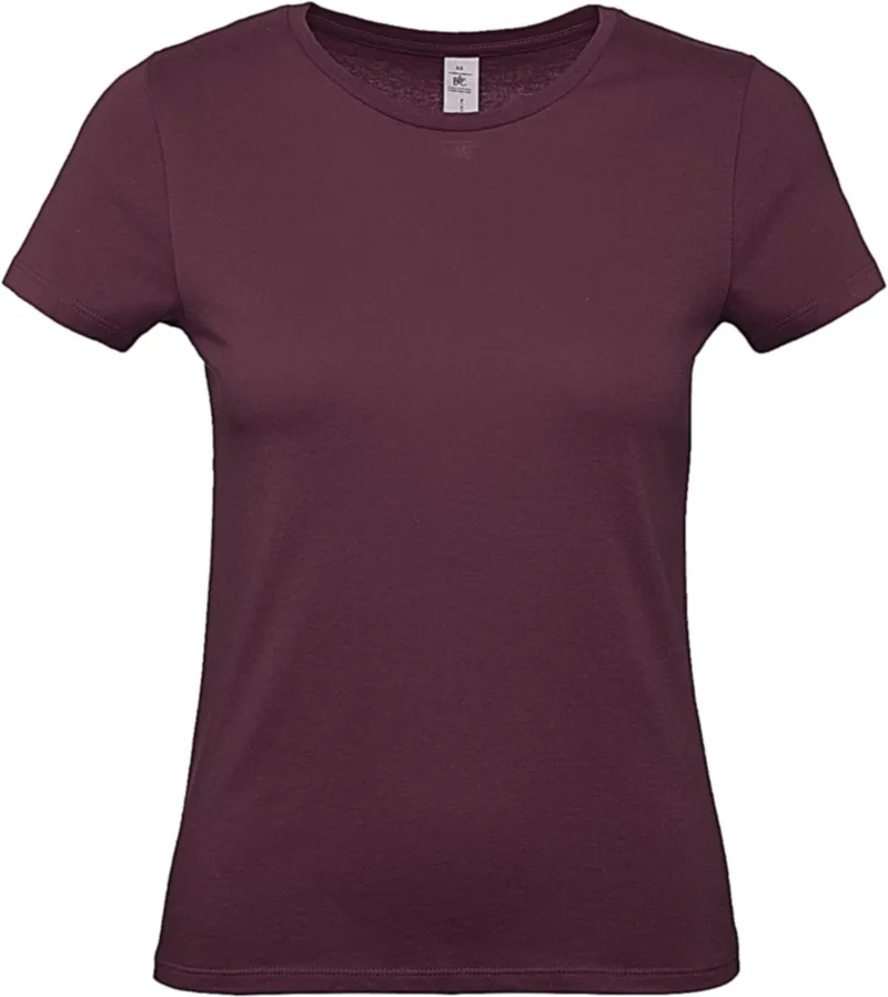 Γυναικείο T-Shirt TW02T B & C E150 Burgundy