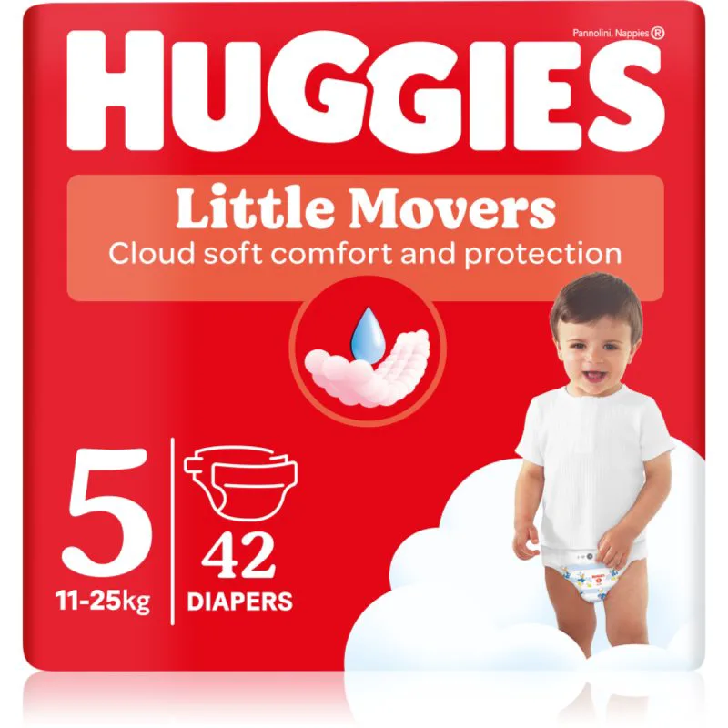 Huggies Little Movers Ultra Comfort πάνες μίας χρήσης Jumbo 11-25 kg 42 τμχ
