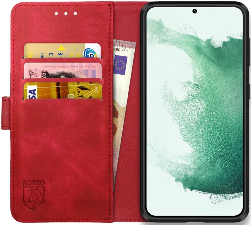 Κόκκινο Element PU Θήκη Πορτοφόλι Samsung Galaxy S22 Plus 5G - Red (8719246343148)