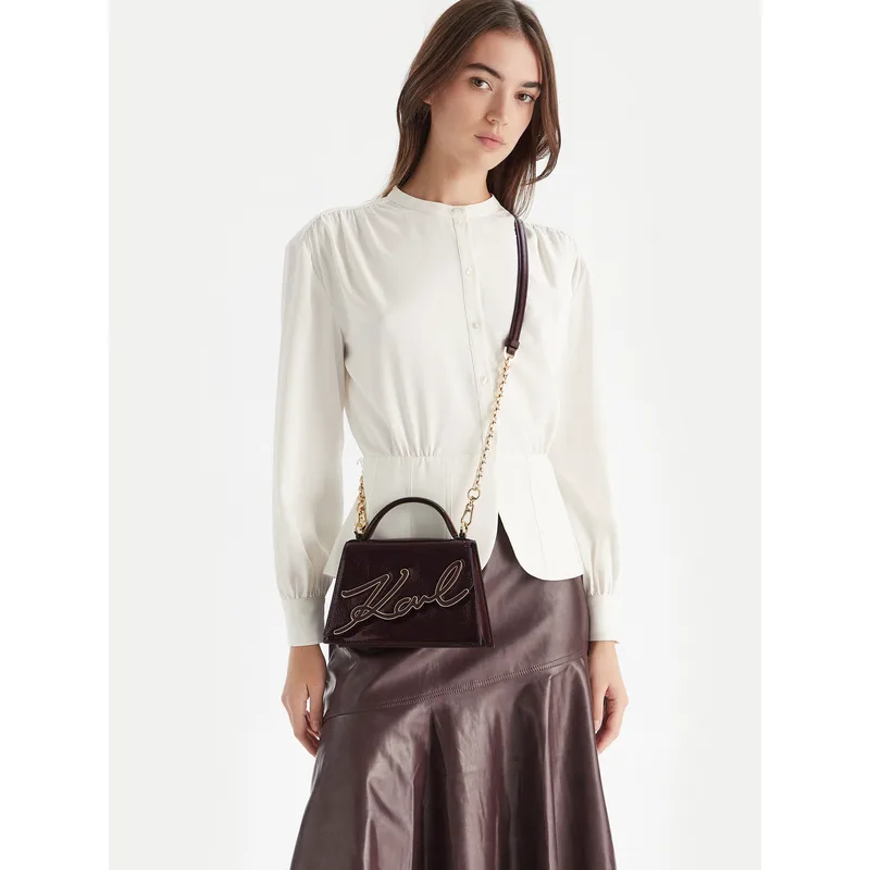 Τσάντα KARL LAGERFELD A4W30033 Καφέ